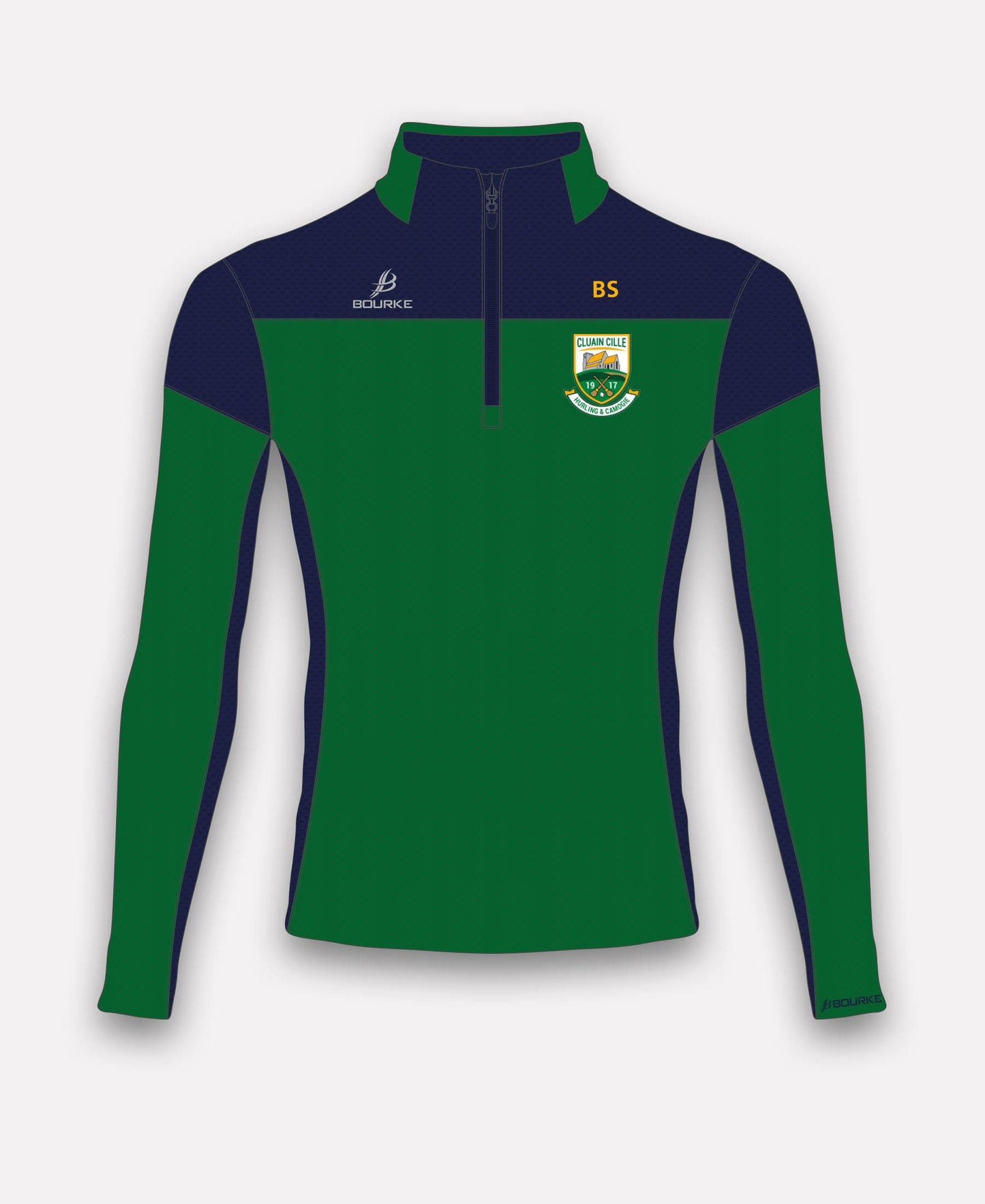 Clonkill Camogie TACA Half Zip (Navy/Green)