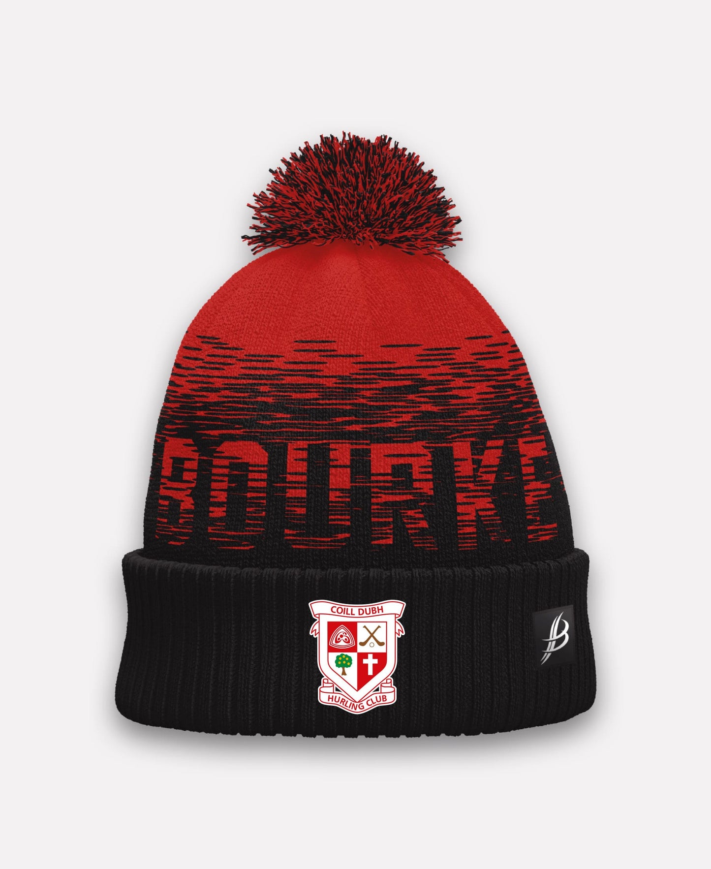 Coill Dubh Hurling Club TACA Bobble Hat (Red/Black)