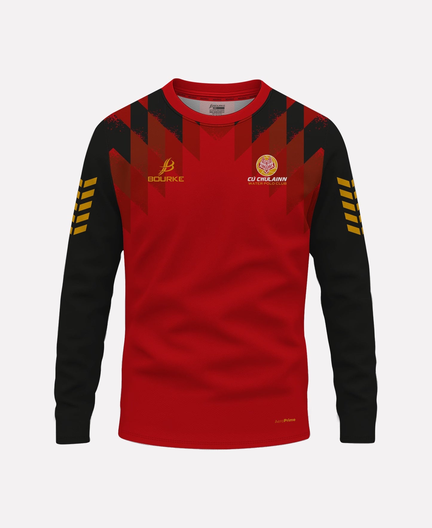 Cu Chulainn Water Polo Warm Up Crew Neck (Red/Black)