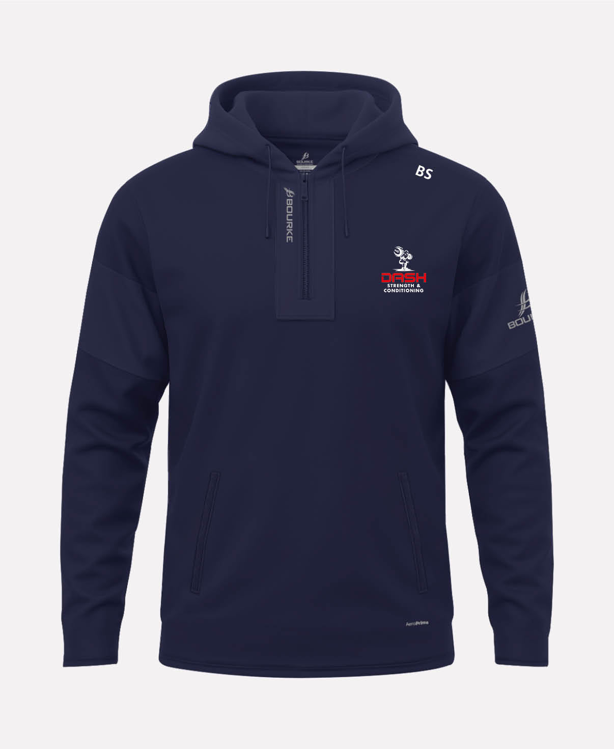Dash Strength & Conditioning TEASRA Half Zip Hoodie (Navy)