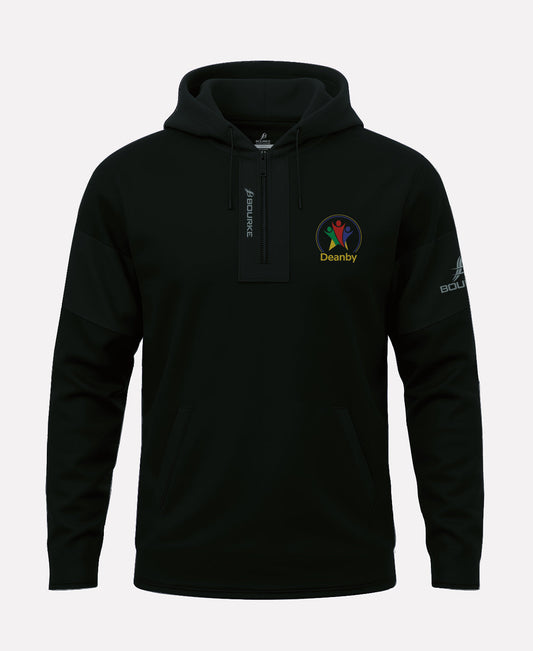 Deanby Special School STAFF TEASRA Half Zip Hoodie (Black)
