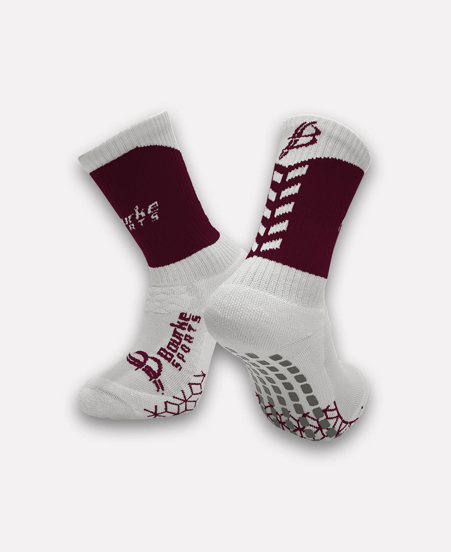 Delvin Camogie Miniz Chevron Socks (Maroon/White)