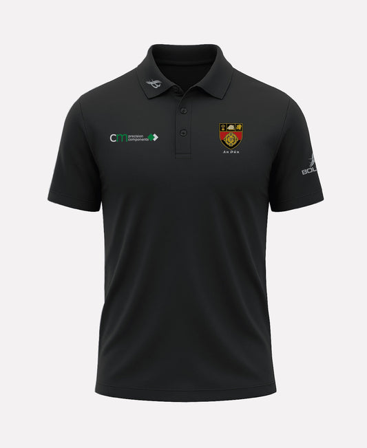 Down Camogie FORTIS Polo Shirt (Black)