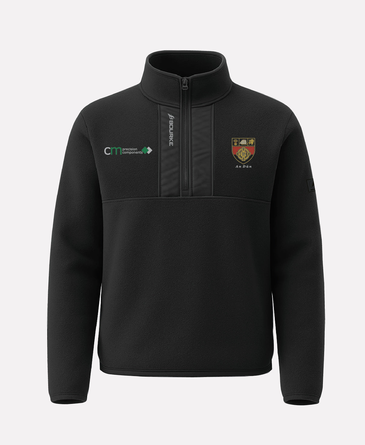 Down Camogie TEASRA Half Zip Fleece (Black)
