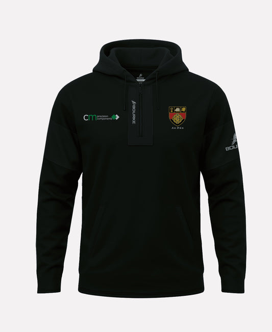 Down Camogie TEASRA Half Zip Hoodie (Black)