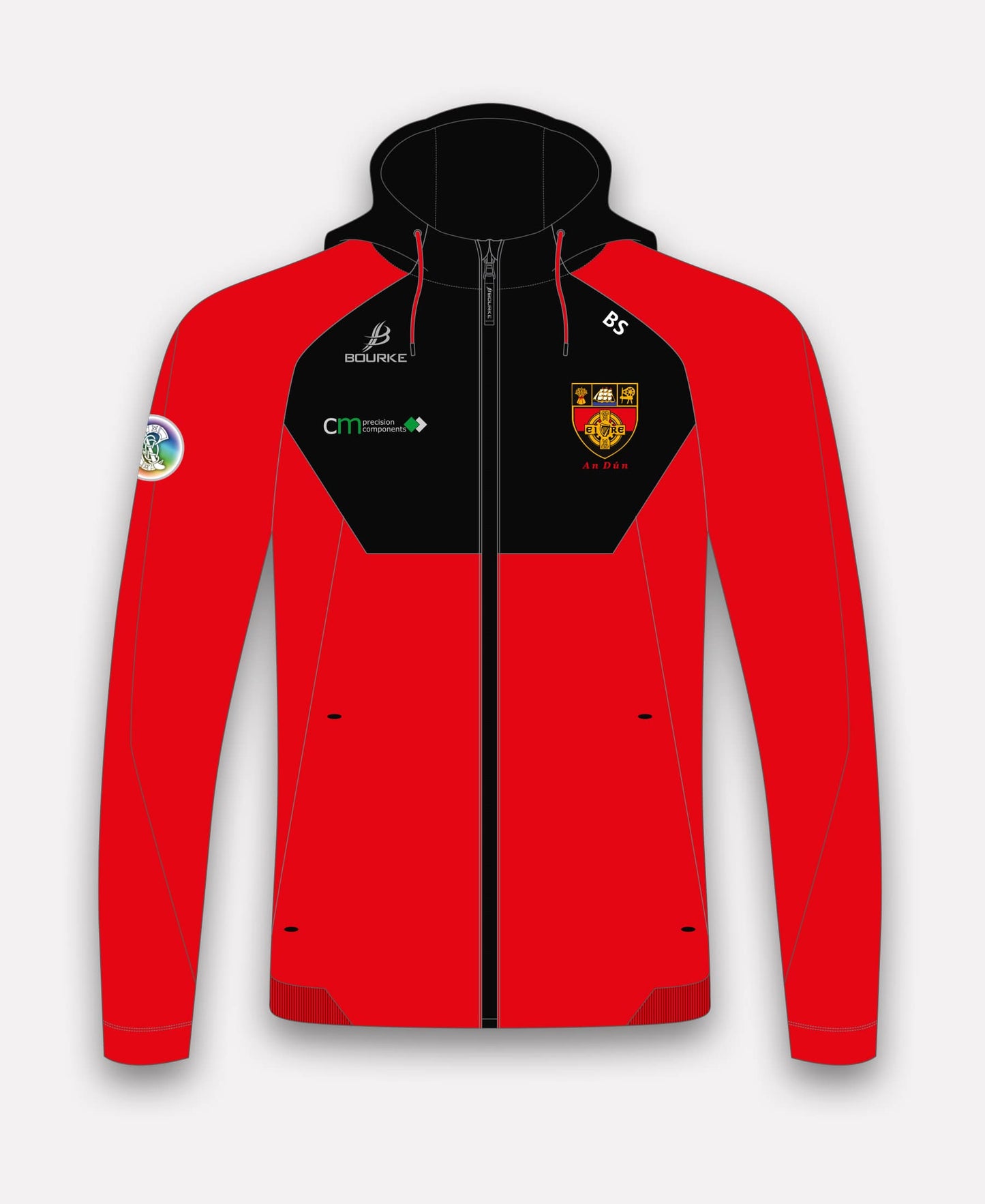 Down Camogie BARR Hoody (Black/Red)