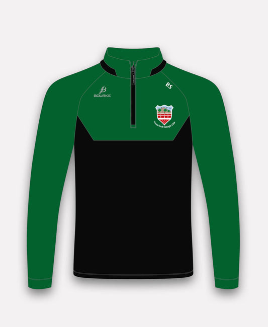 Drom & Inch Camogie BARR Half Zip (Black/Green)