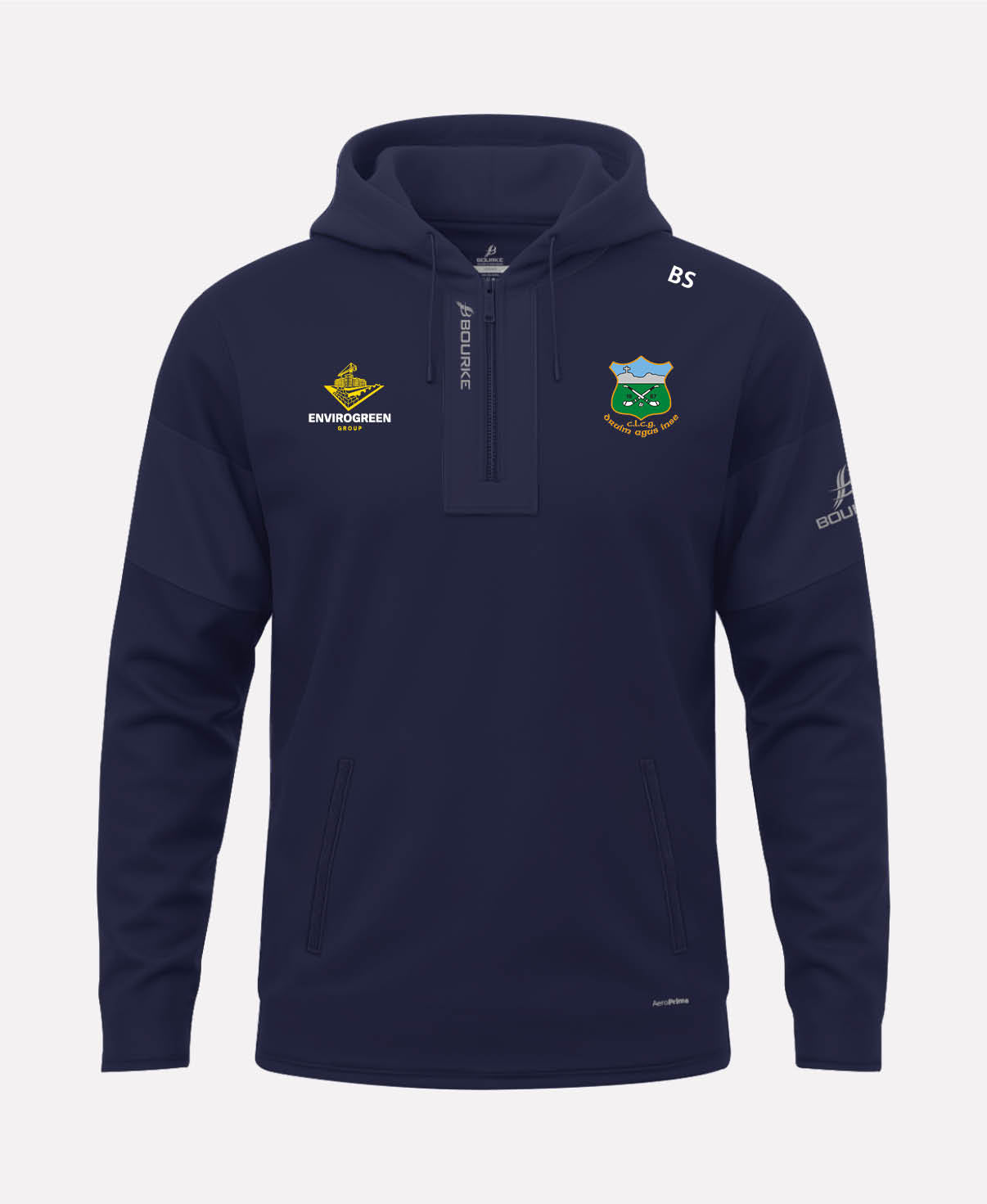 Drom & Inch GAA TEASRA Half Zip Hoodie (Navy)