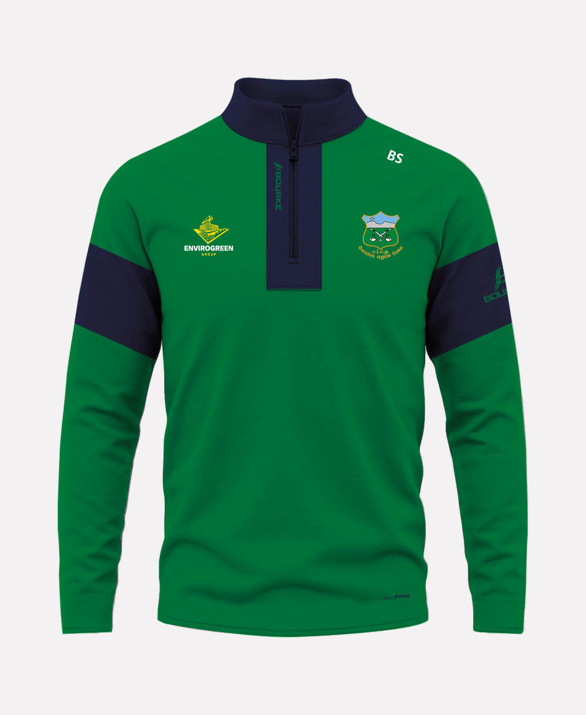 Drom Inch Drom & Inch GAA TEASRA Half Zip (Navy/Green) – Bourke Sports (.COM) Website