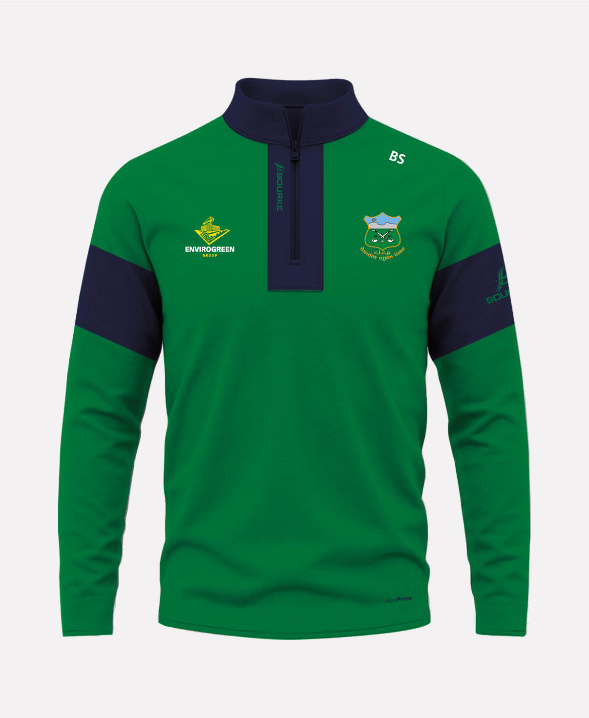 Drom & Inch GAA TEASRA Half Zip (Navy/Green)