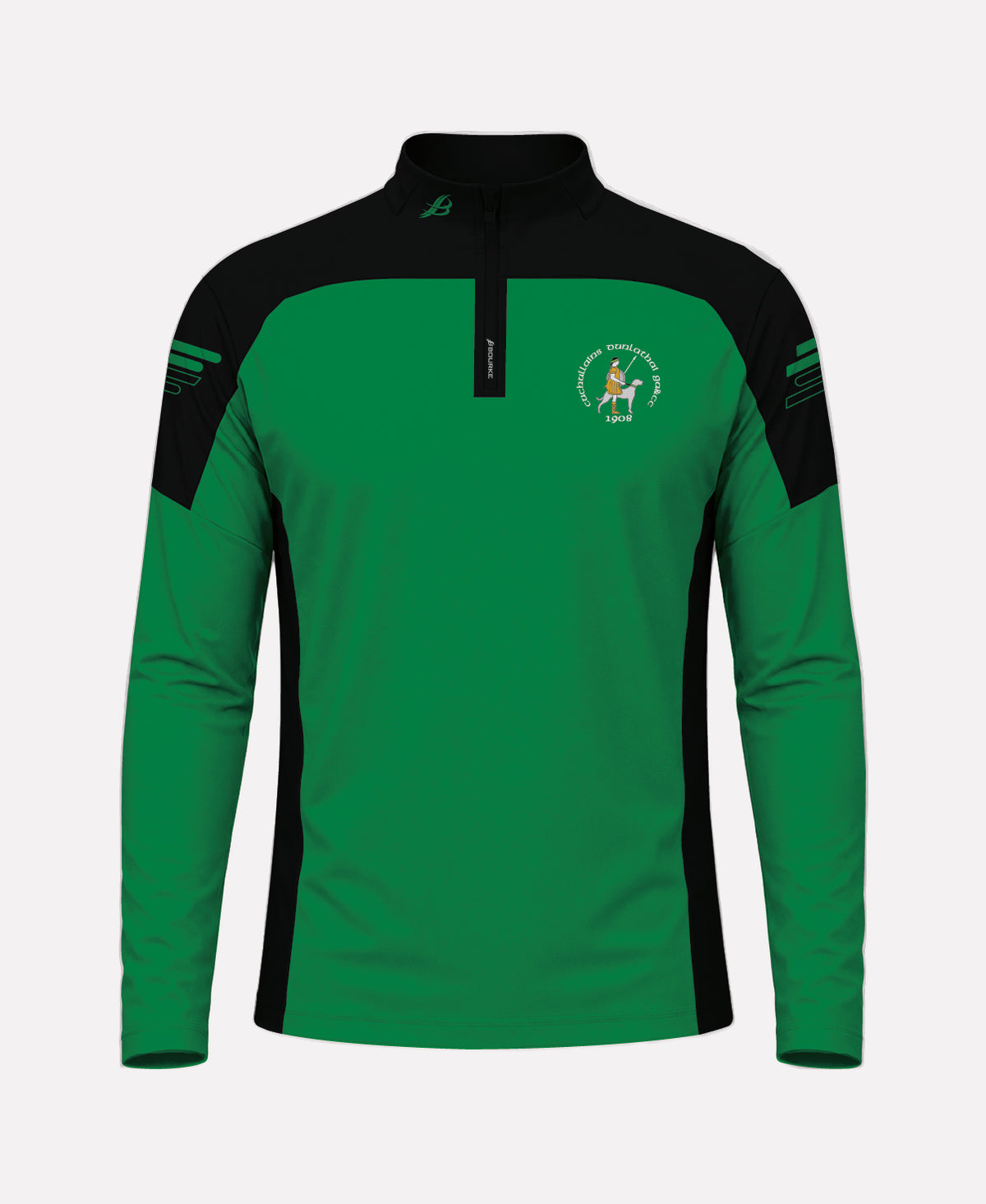 Dunloy Cuchullains SORA Half Zip (Black/Green)