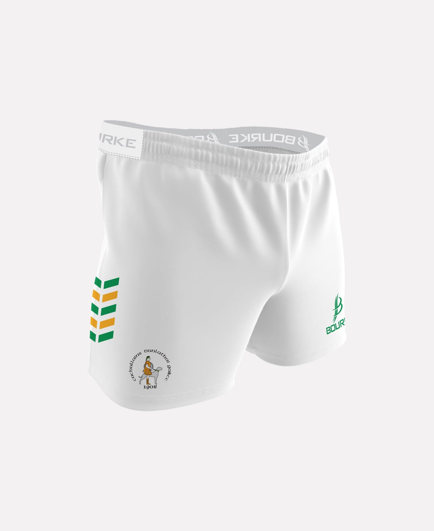 Dunloy Cuchullains Flex Shorts (White/Green/Amber)