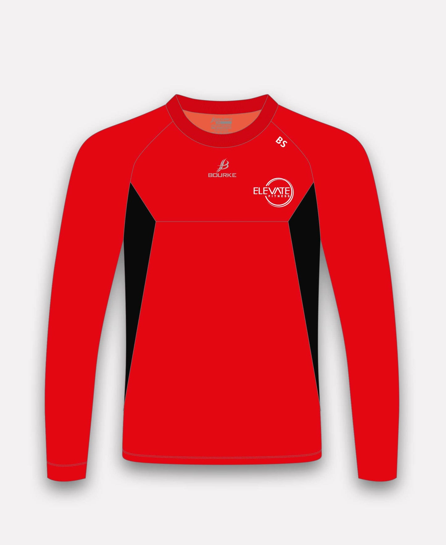 Elevate Fitness BARR Crew Neck (Red/Black)