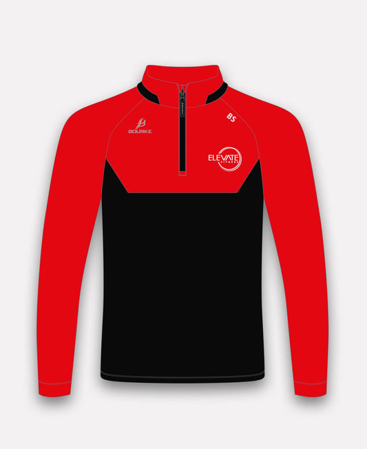 Elevate Fitness BARR Half Zip (Black/Red)