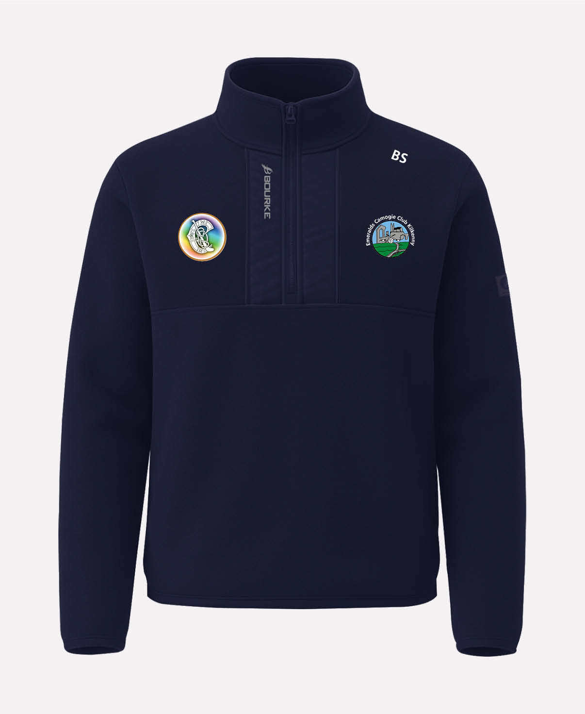 Emeralds Camogie TEASRA Half Zip Fleece (Navy)