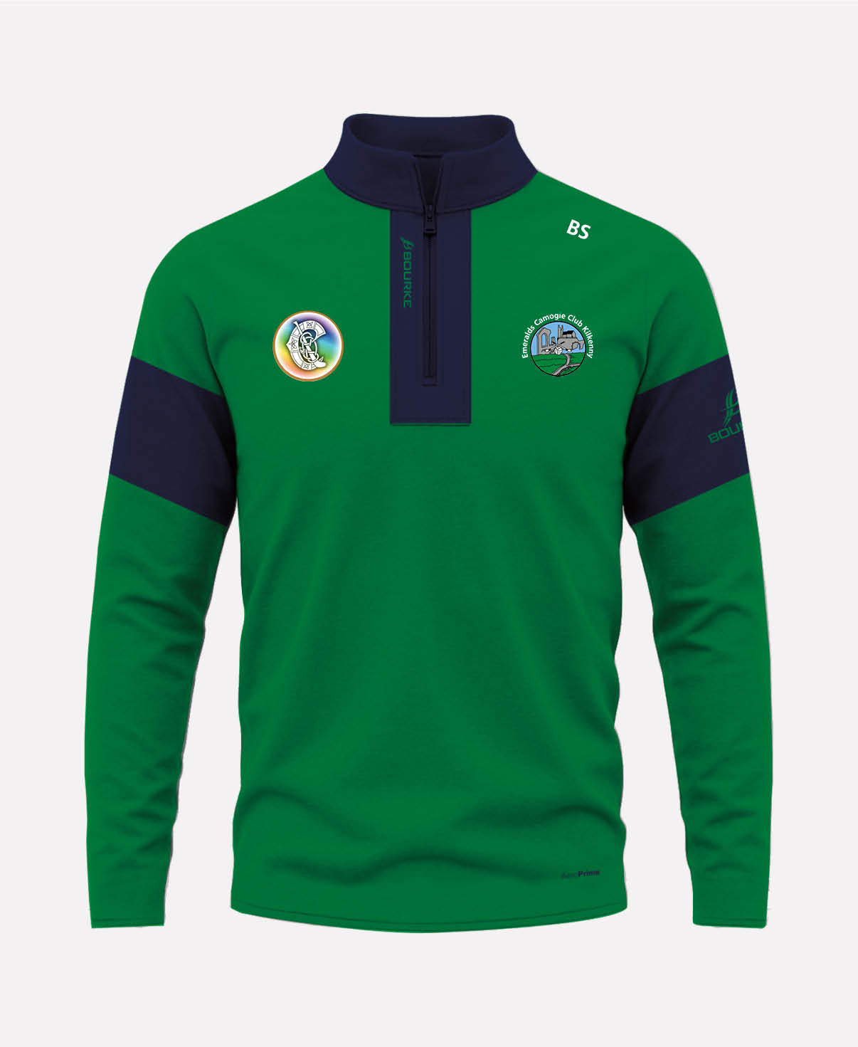 Emeralds Camogie TEASRA Half Zip (Navy/Green)