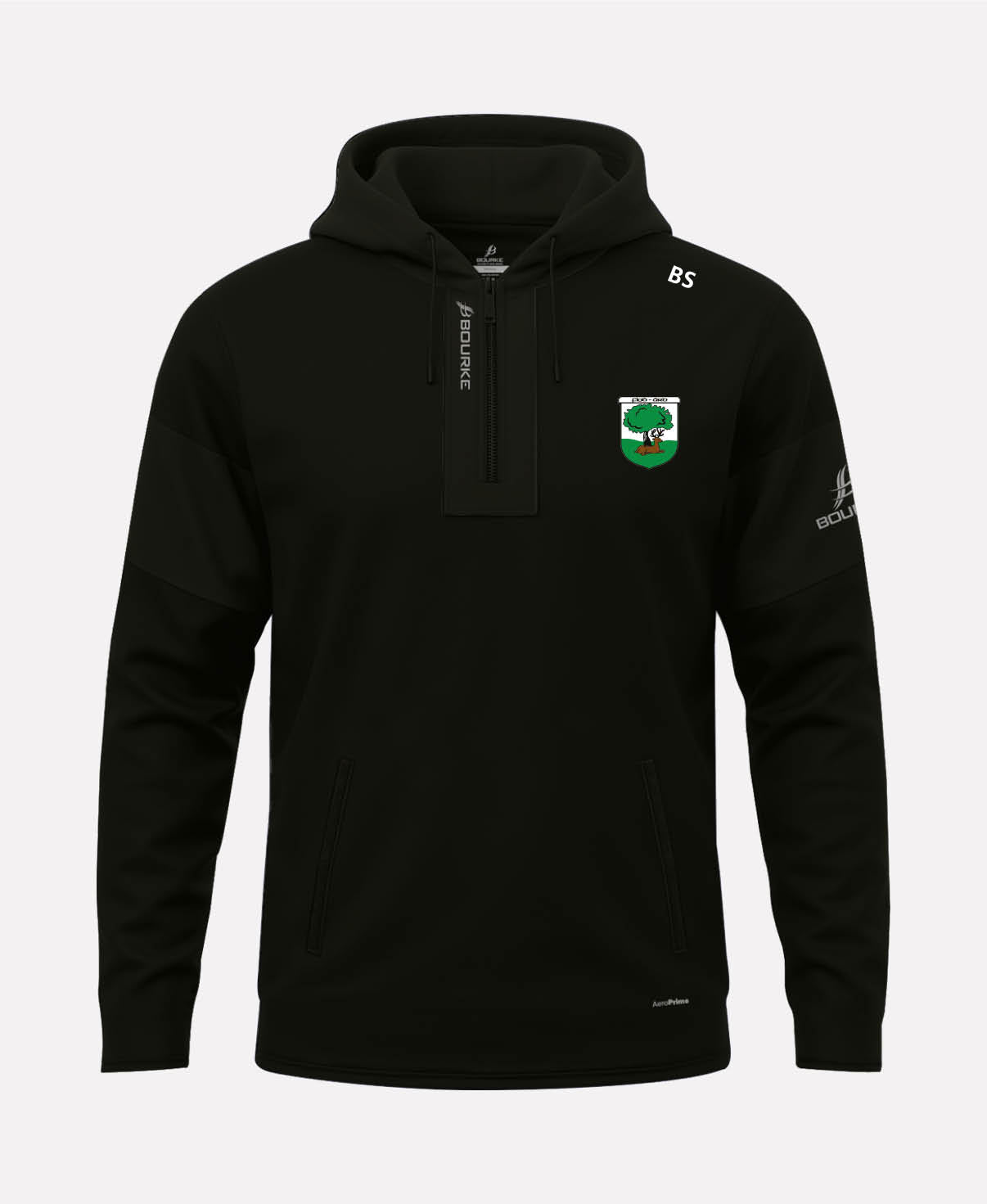 Fethard AC TEASRA Half Zip Hoodie (Black)