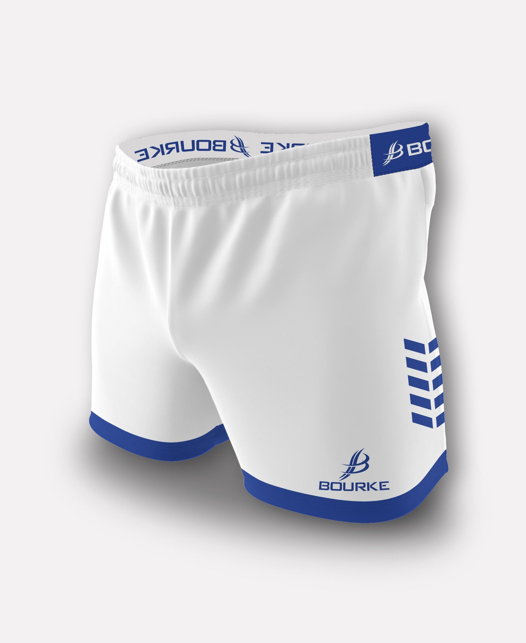 Flex Chevron Adult Shorts (White/Blue/White)