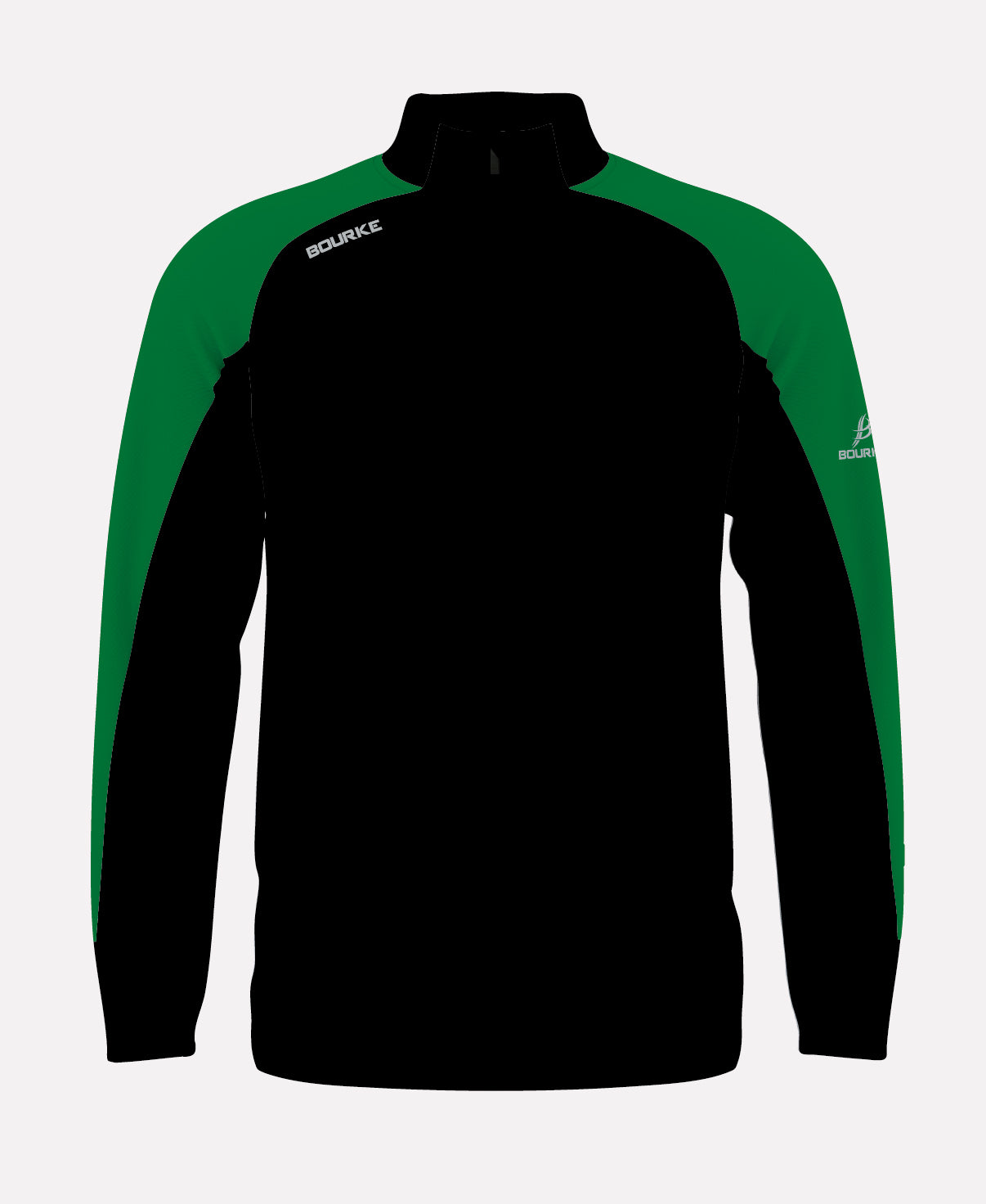 FORTIS Adult Half Zip (Black/Green)