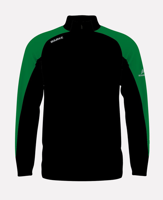 FORTIS Adult Half Zip (Black/Green)