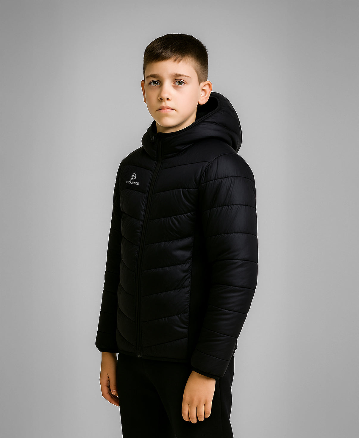 FORTIS Kids Hooded Jacket (Black)