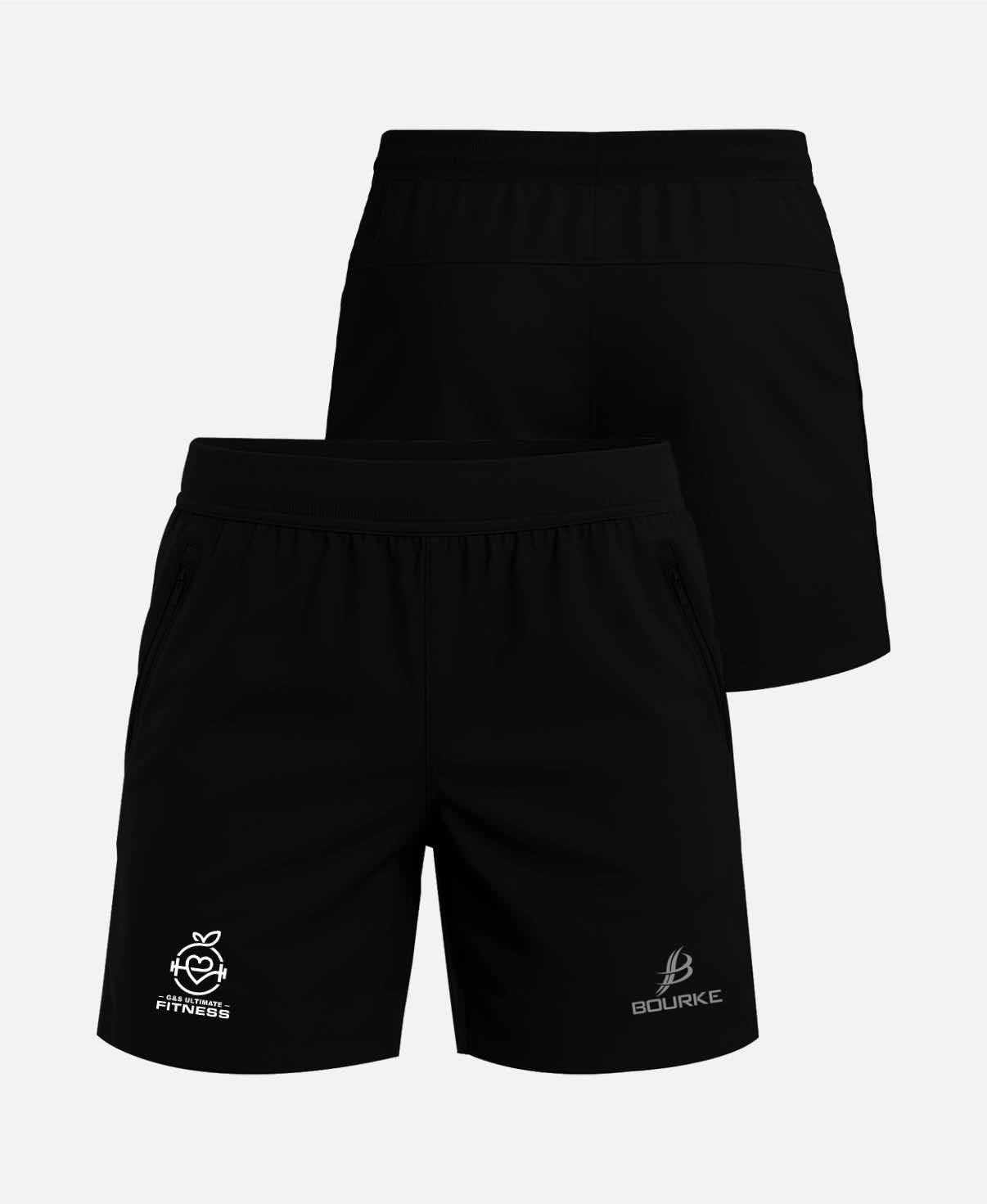 G&S Ultimate Fitness FORTIS Gym Shorts (Black)