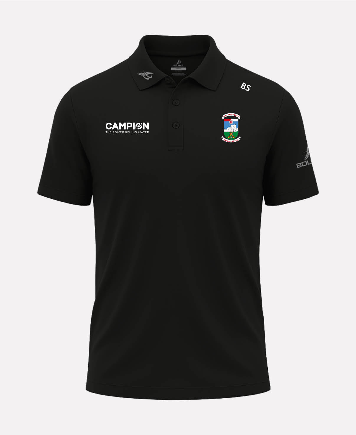 Gortnahoe Glengoole GAA FORTIS Polo Shirt (Black)