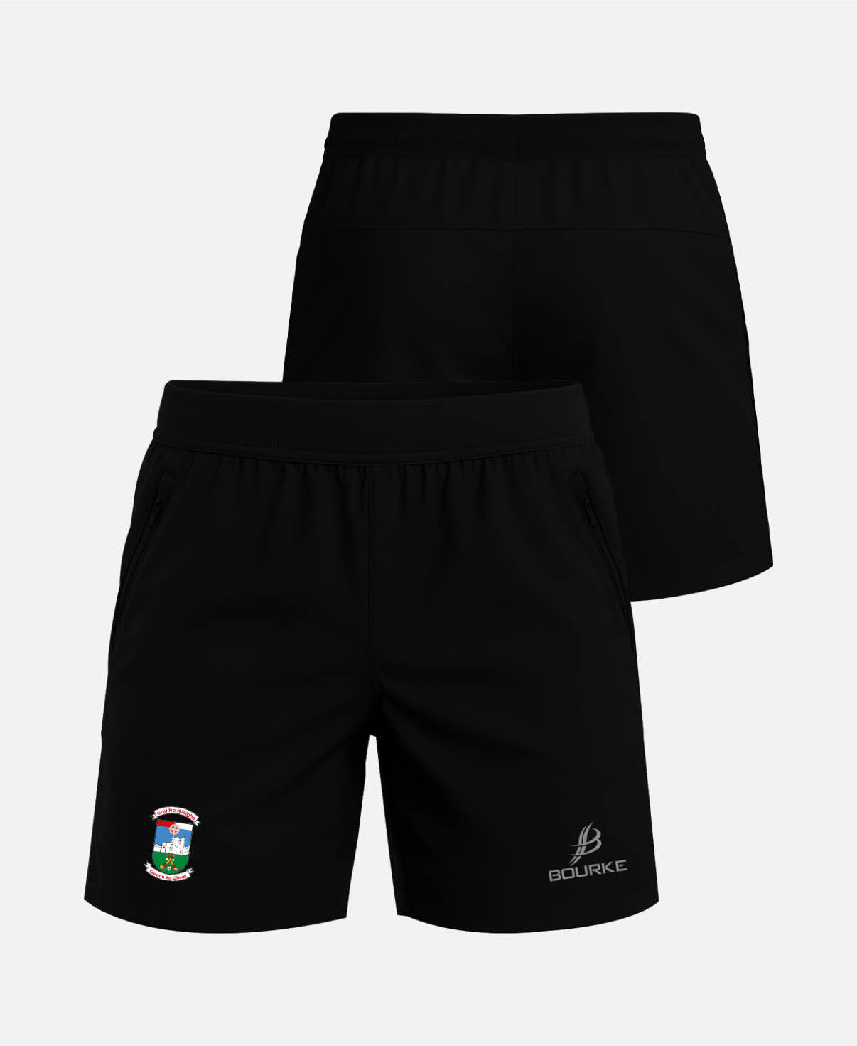 Gortnahoe Glengoole GAA FORTIS Gym Shorts (Black)