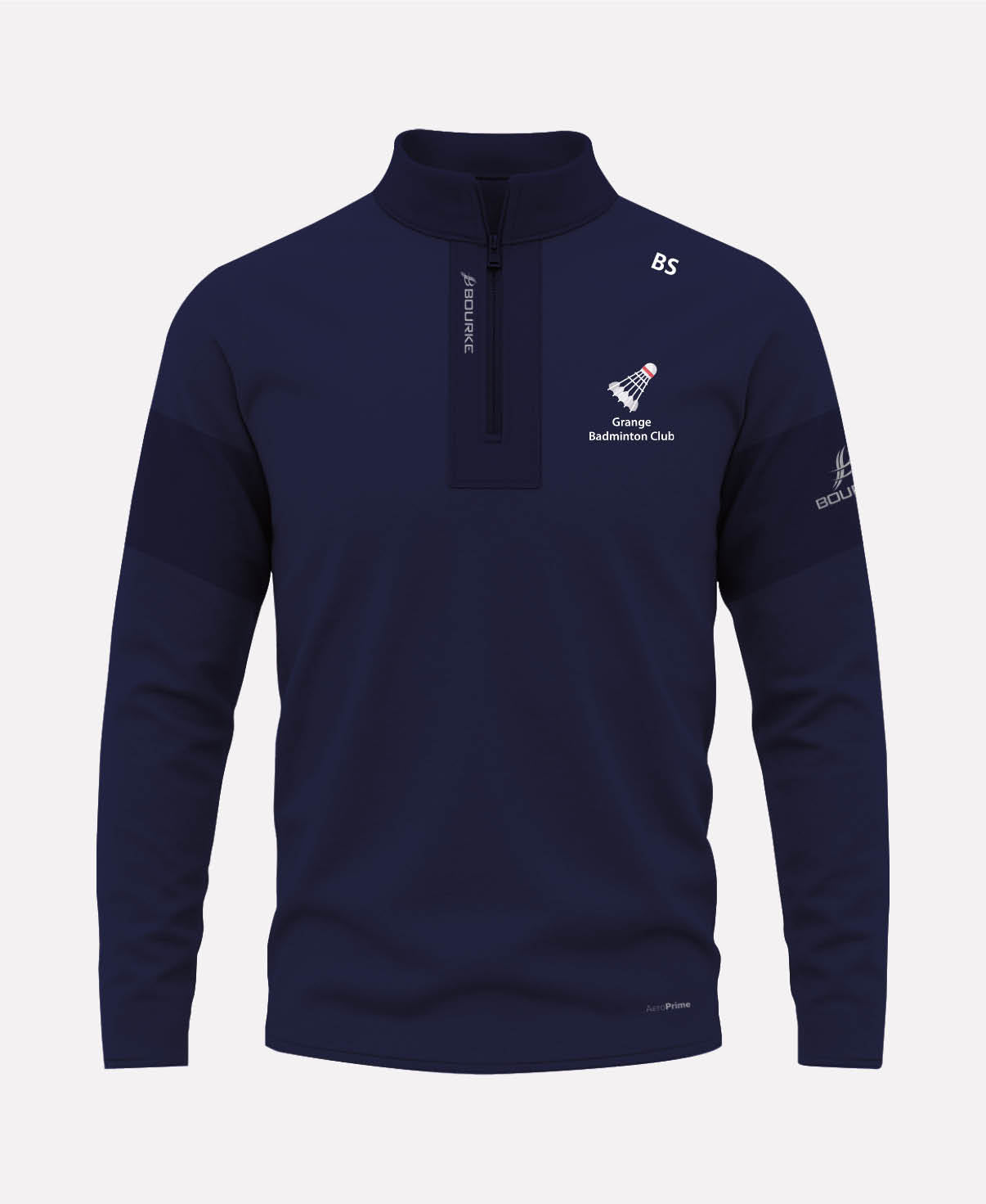 Grange Badminton TEASRA Half Zip (Navy)