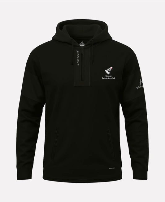 Grange Badminton TEASRA Half Zip Hoodie (Black)