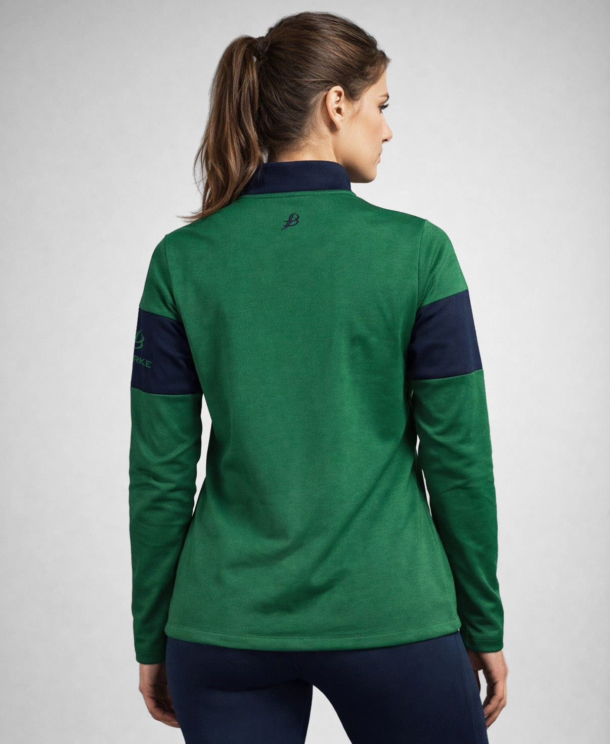 TEASRA Adult Half Zip (Navy/Green)
