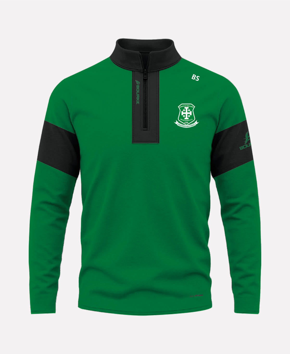 Holycross Ballycahill GAA TEASRA Half Zip (Black/Green)