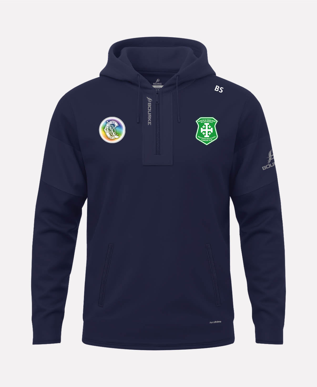 Holycross Ballycahill Camogie TEASRA Half Zip Hoodie (Navy)