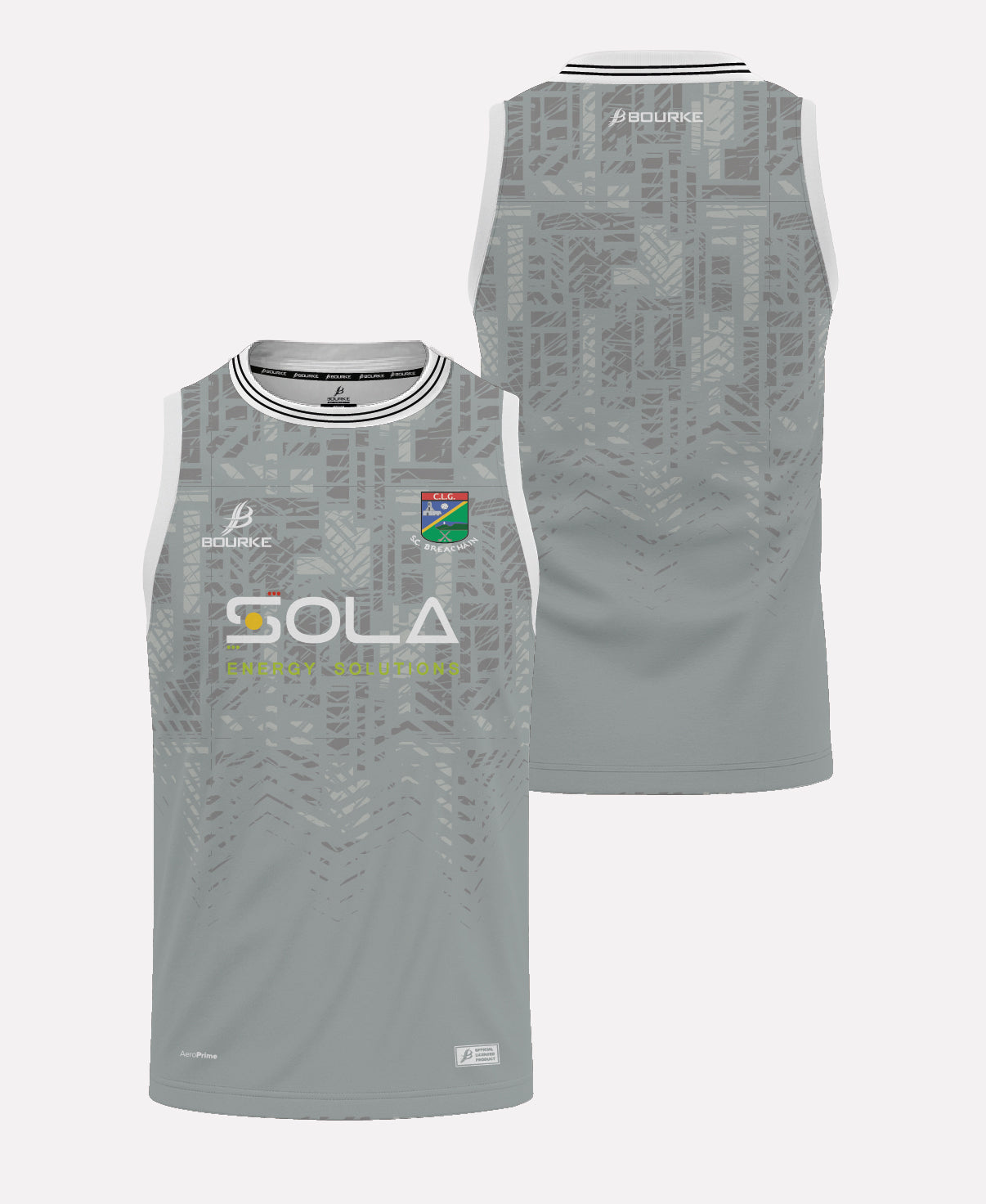 JK Brackens GAA Singlet (Grey/Black/White)