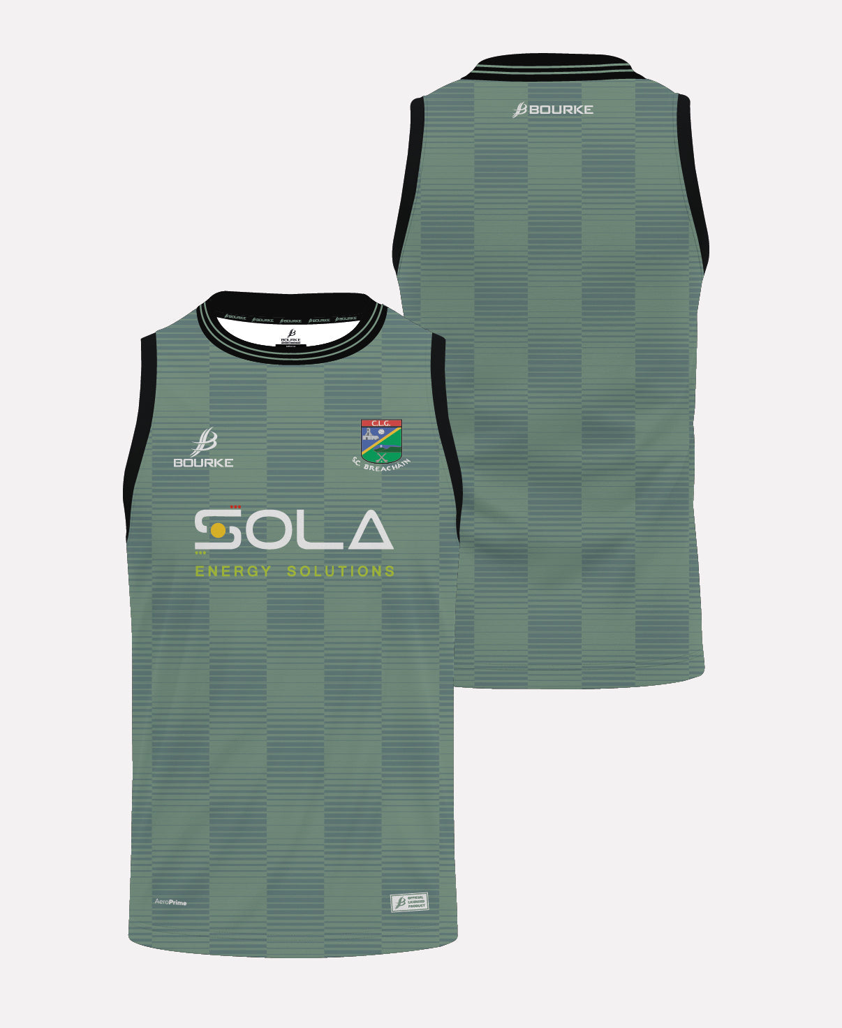 JK Brackens GAA Singlet (Sage/Black/White)
