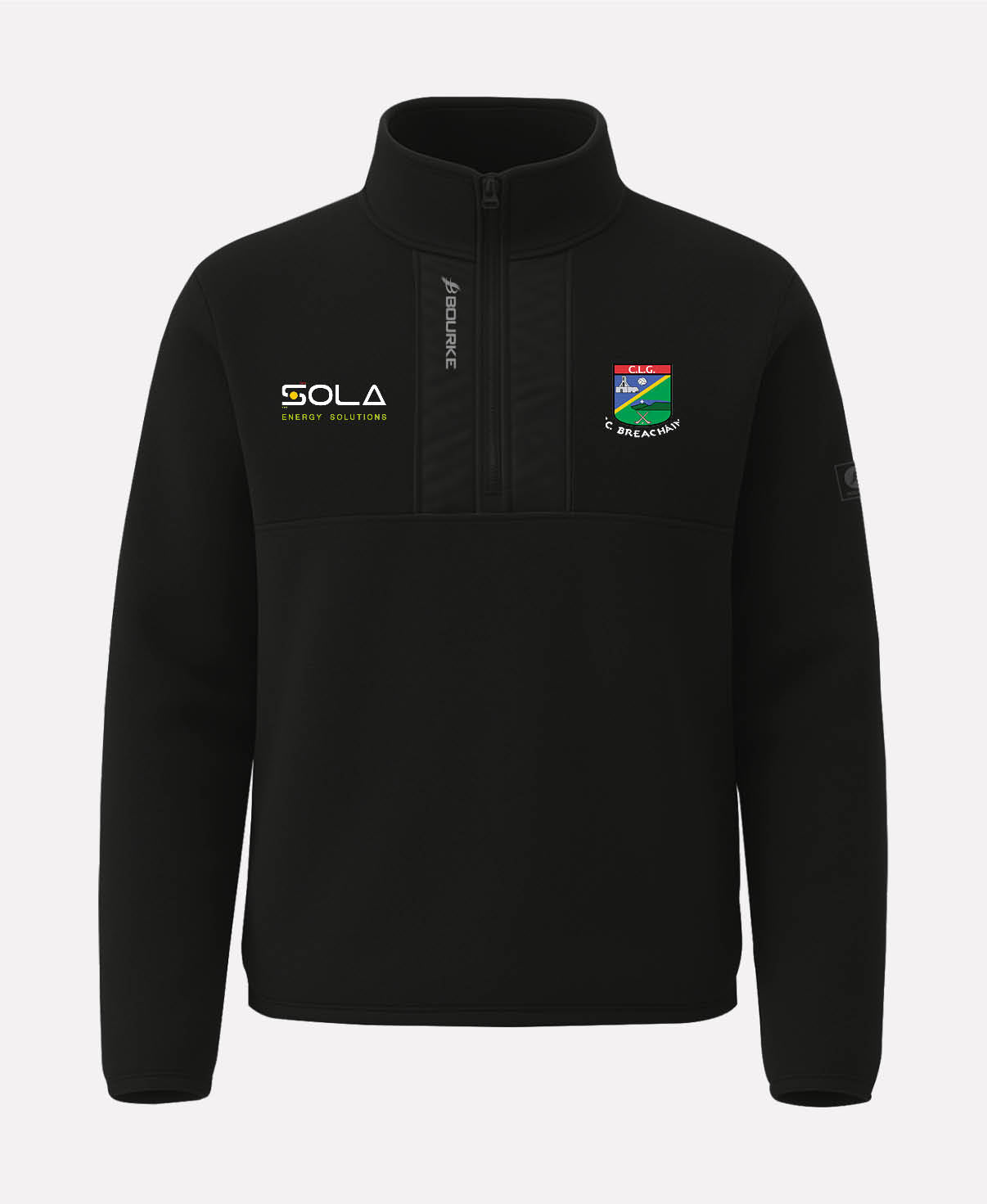 JK Brackens GAA TEASRA Half Zip Fleece (Black)
