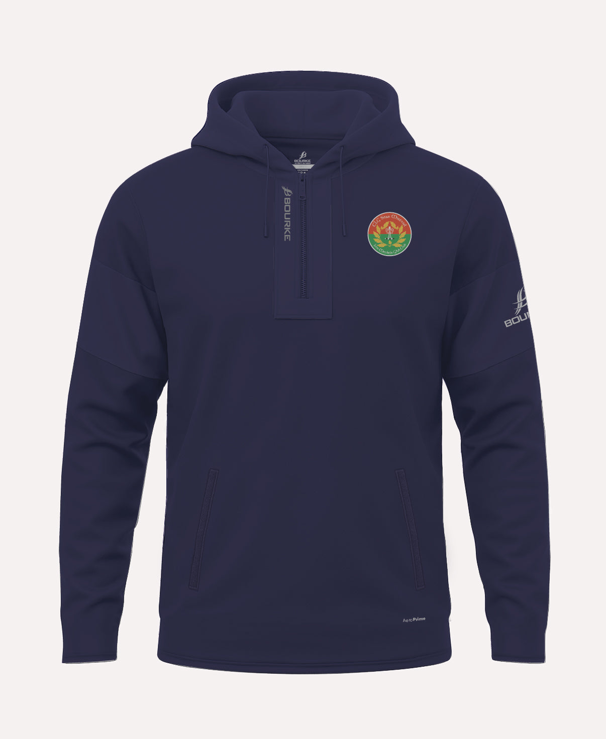 John Mitchels GAA TEASRA Half Zip Hoodie (Navy)