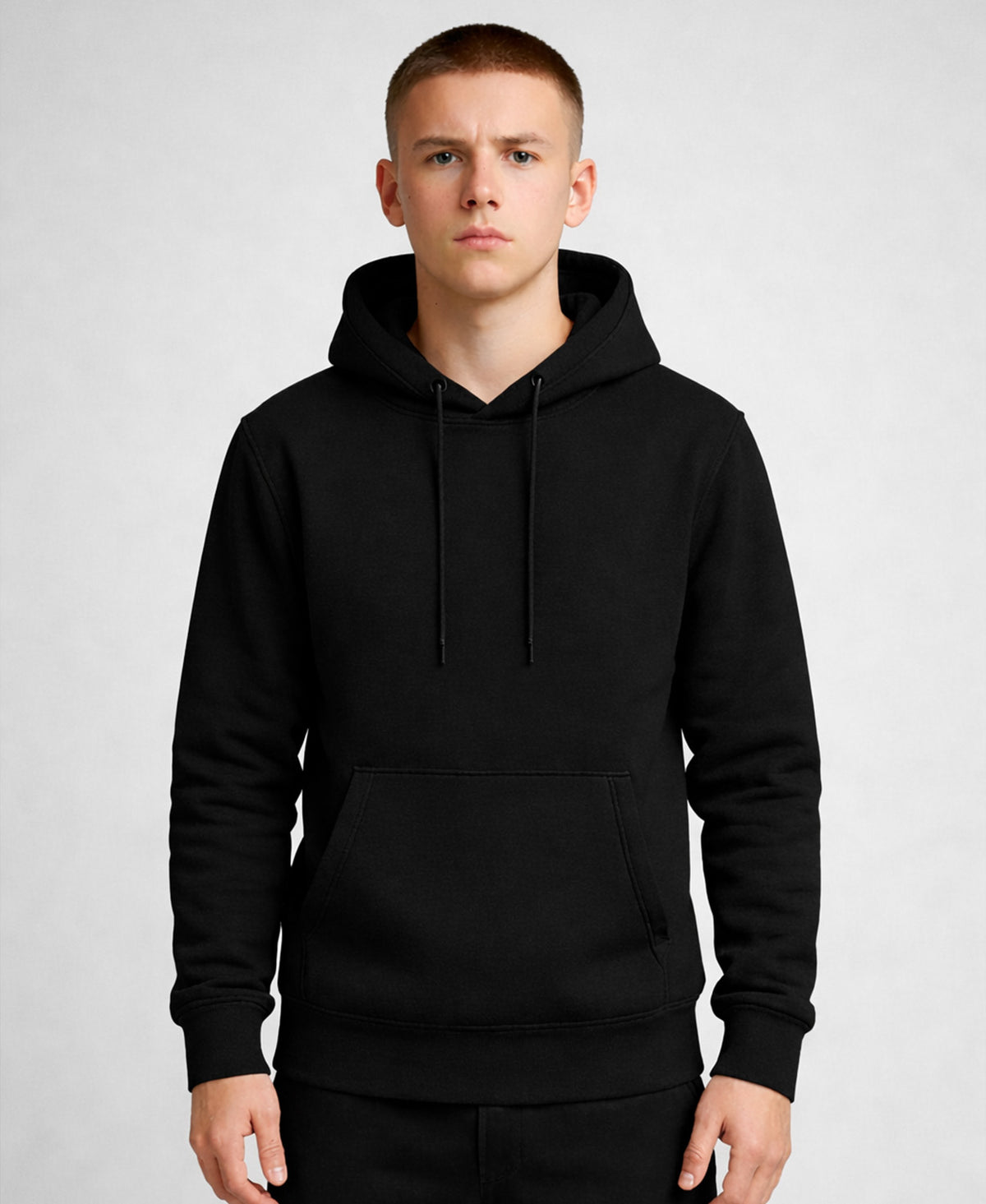 TEASRA Kids Pullover Hoodie (Black)