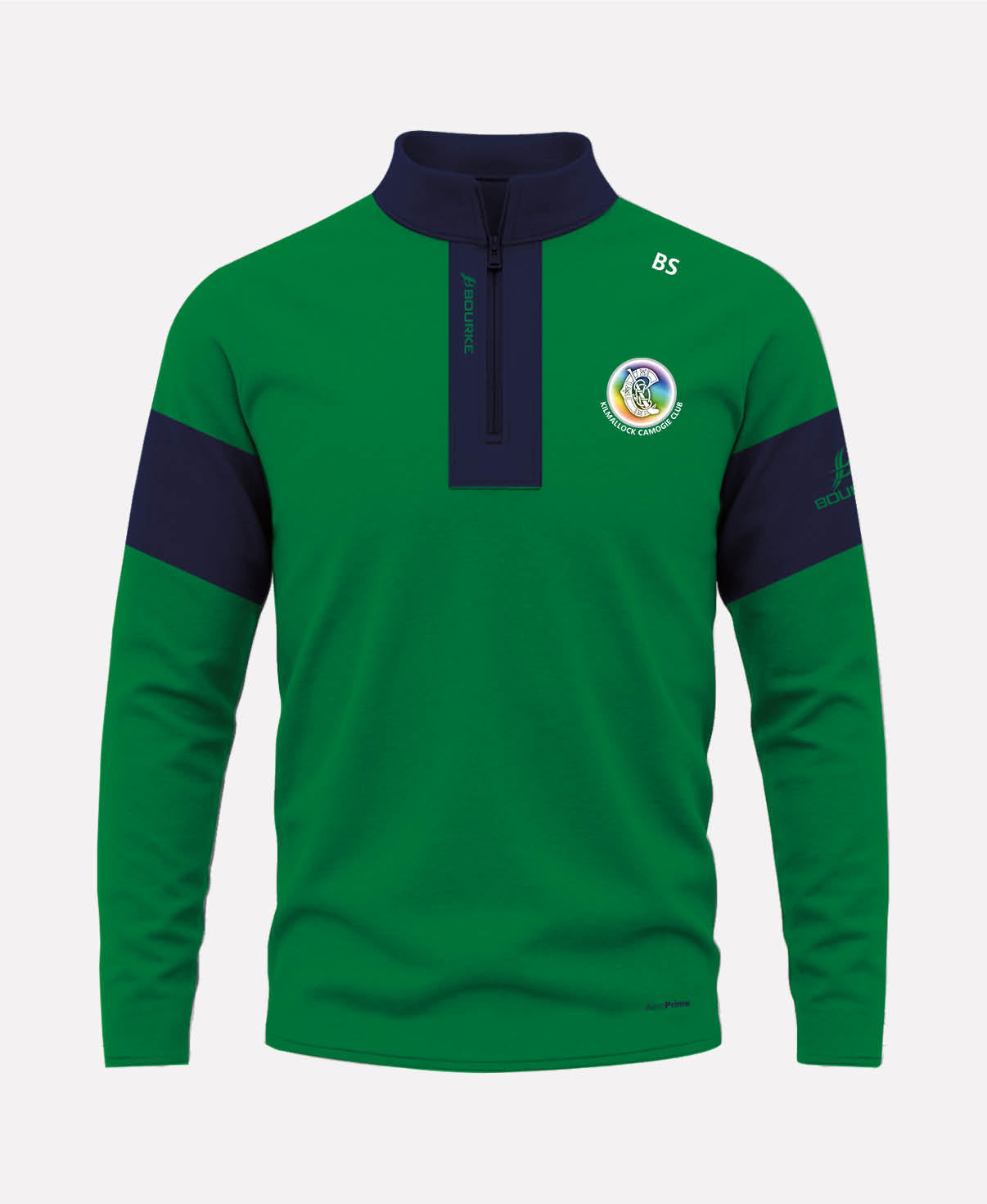 Kilmallock Camogie TEASRA Half Zip (Navy/Green)