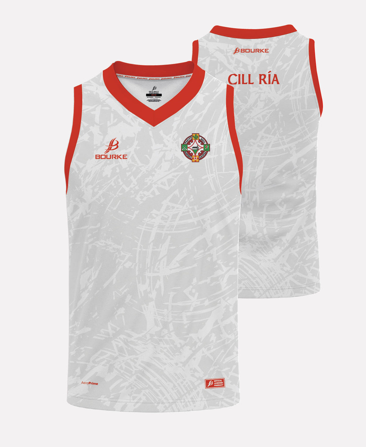 Kilrea Camogie Training Singlet 26/27 (White/Red)