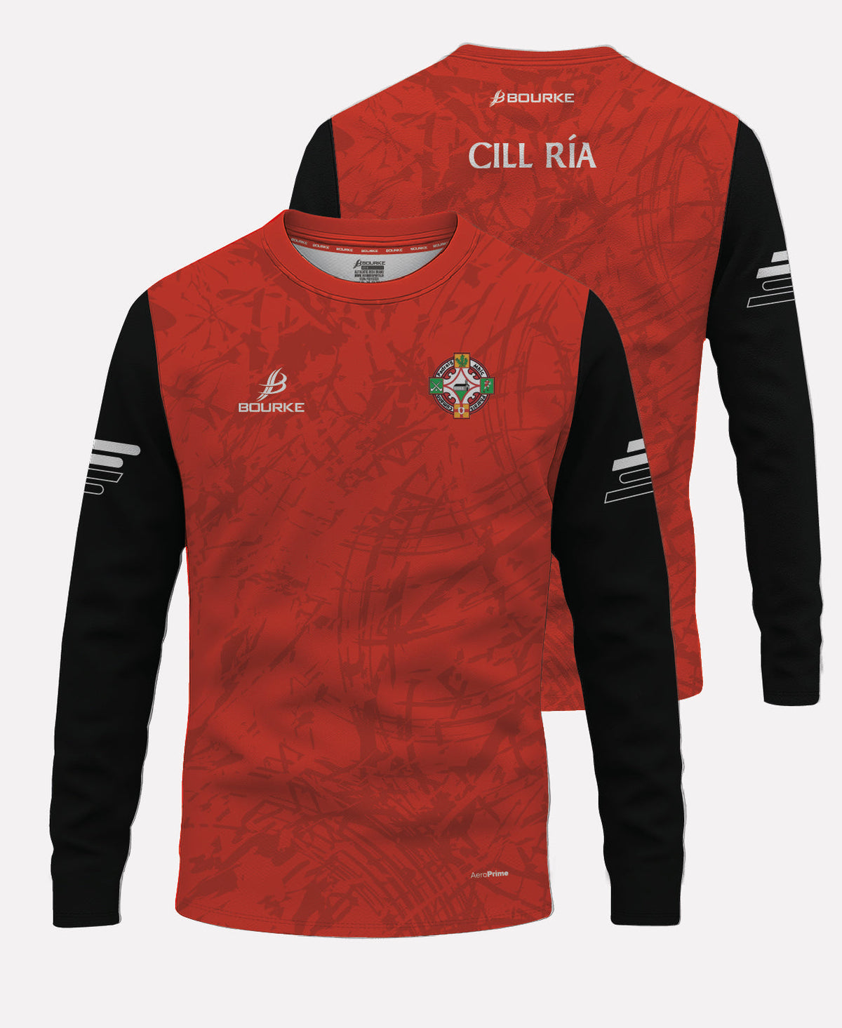 Kilrea Camogie Warm Up Crew Neck 26/27 (Red/Black)