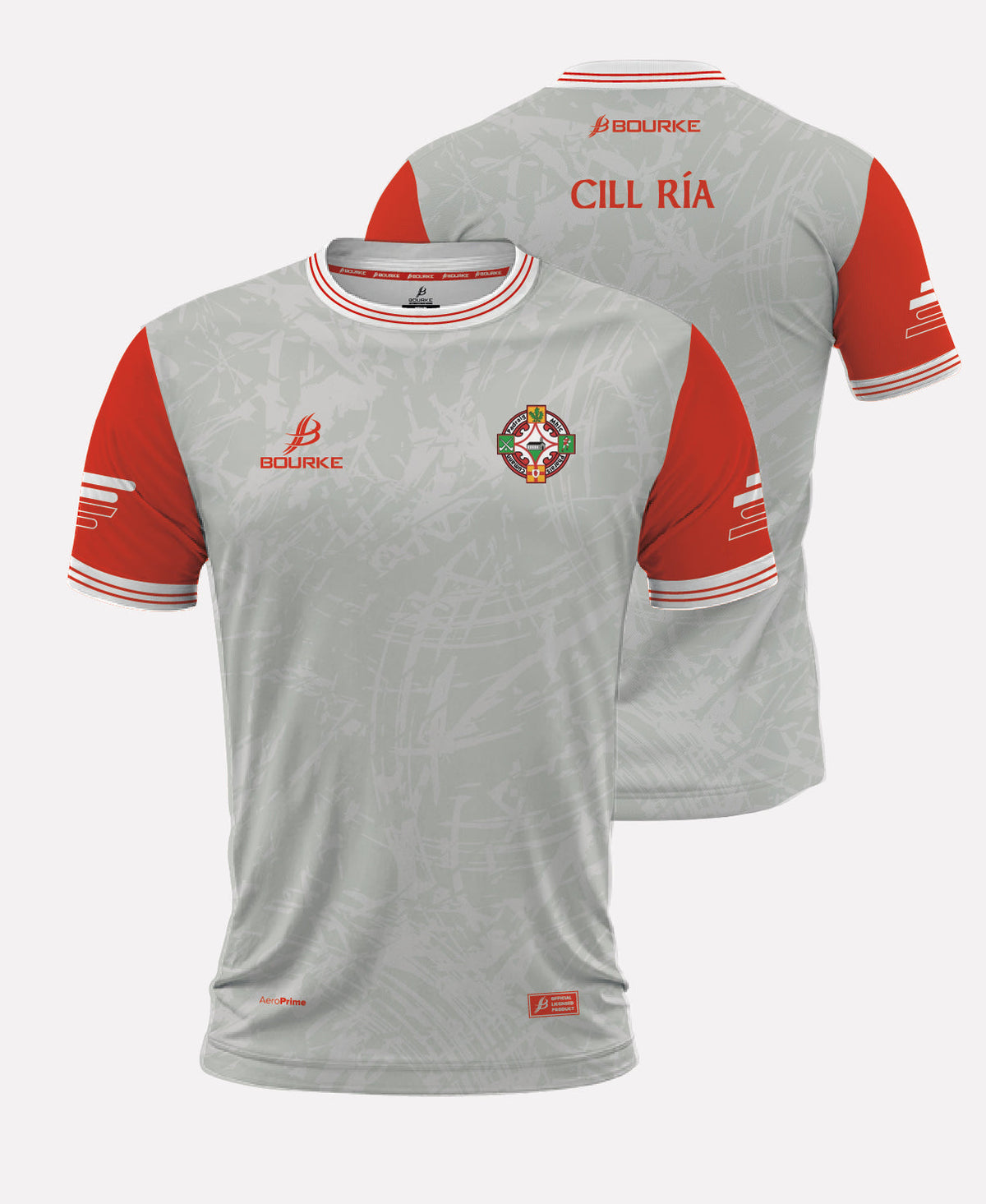 Kilrea Camogie Training Jersey 26/27 (Grey/Red)