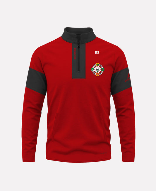Kilrea Camogie TEASRA Half Zip (Black/Red)