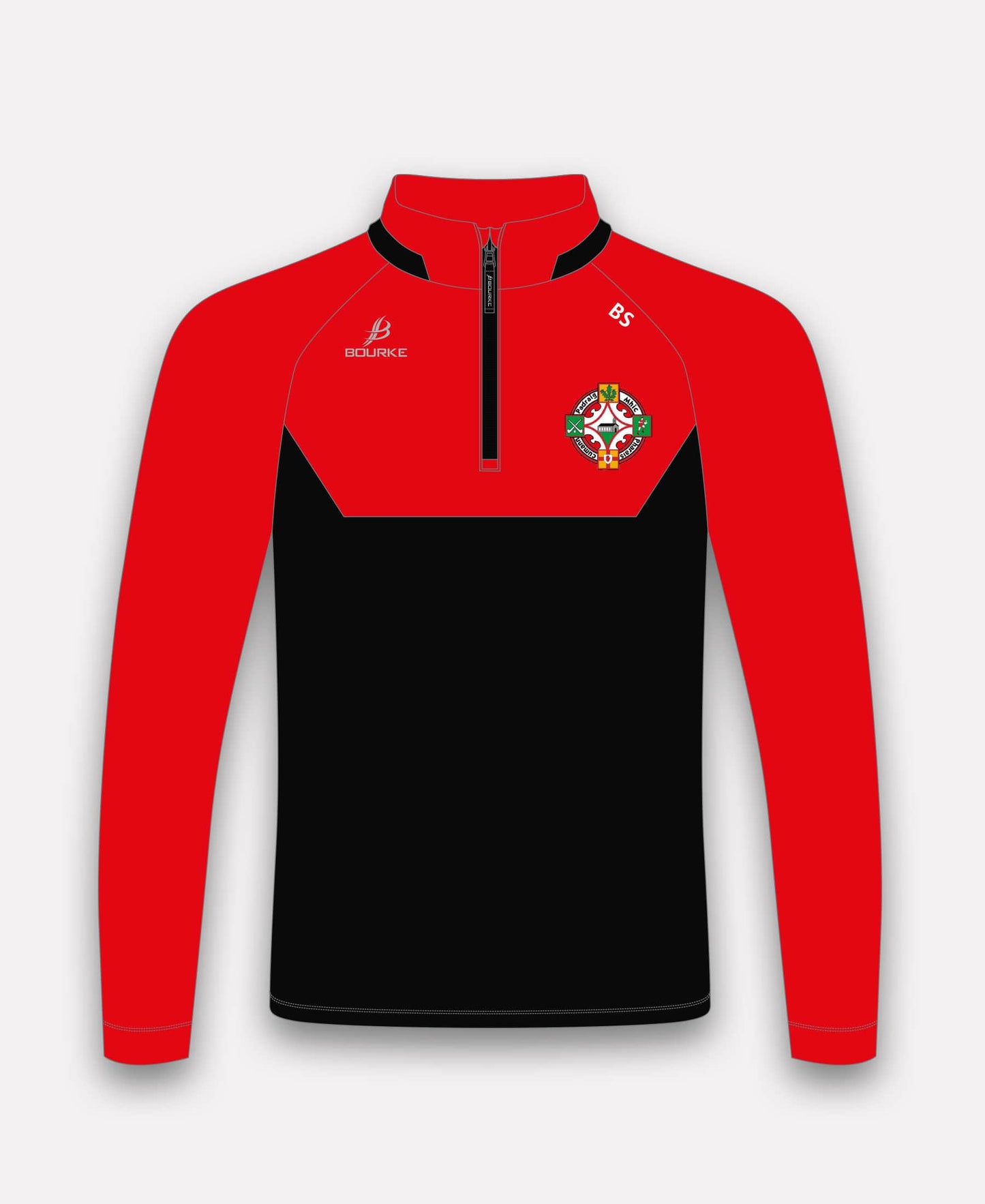 Kilrea Camogie BARR Half Zip (Black/Red)