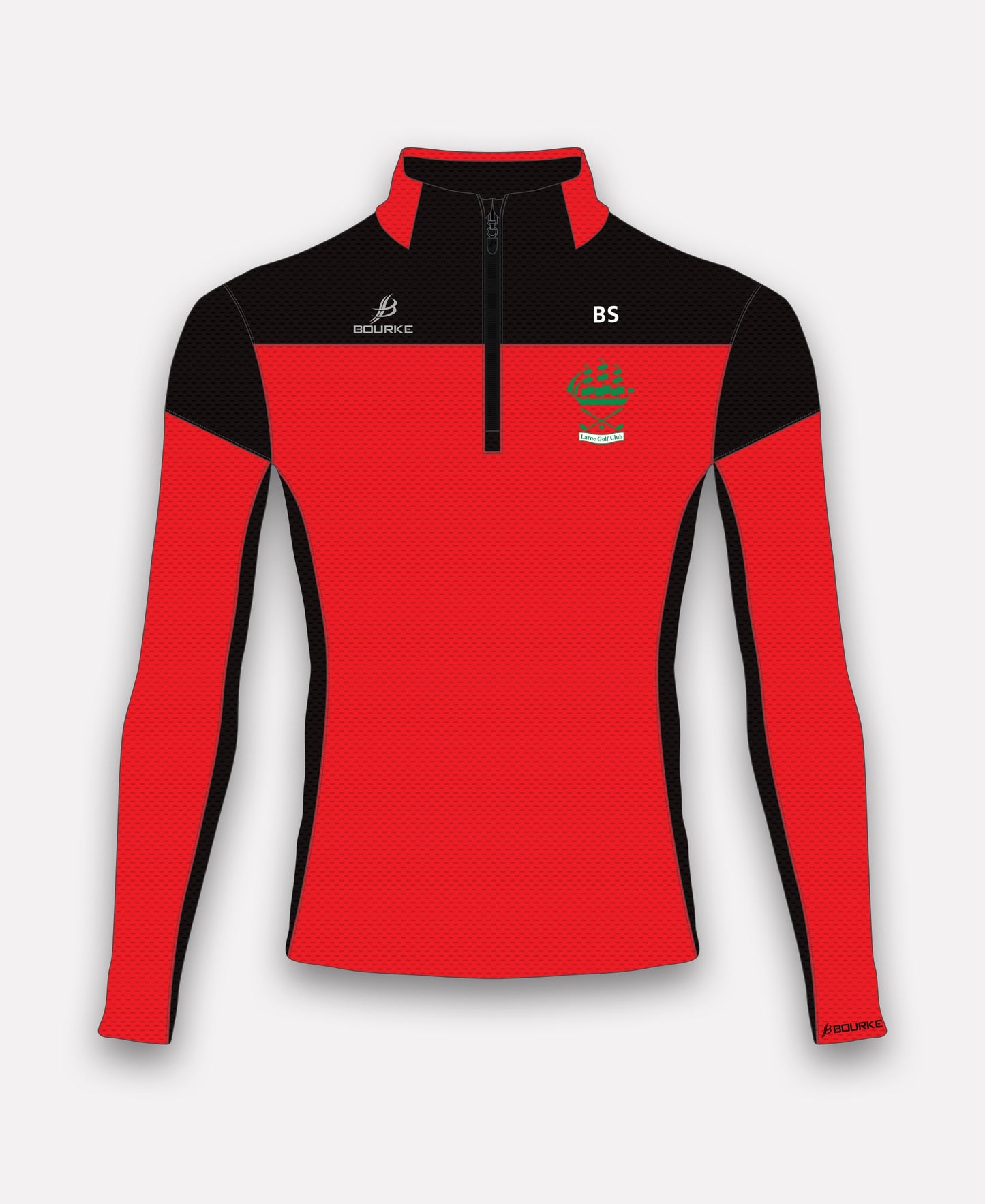 Larne Golf Club TACA Half Zip (Red/Black)