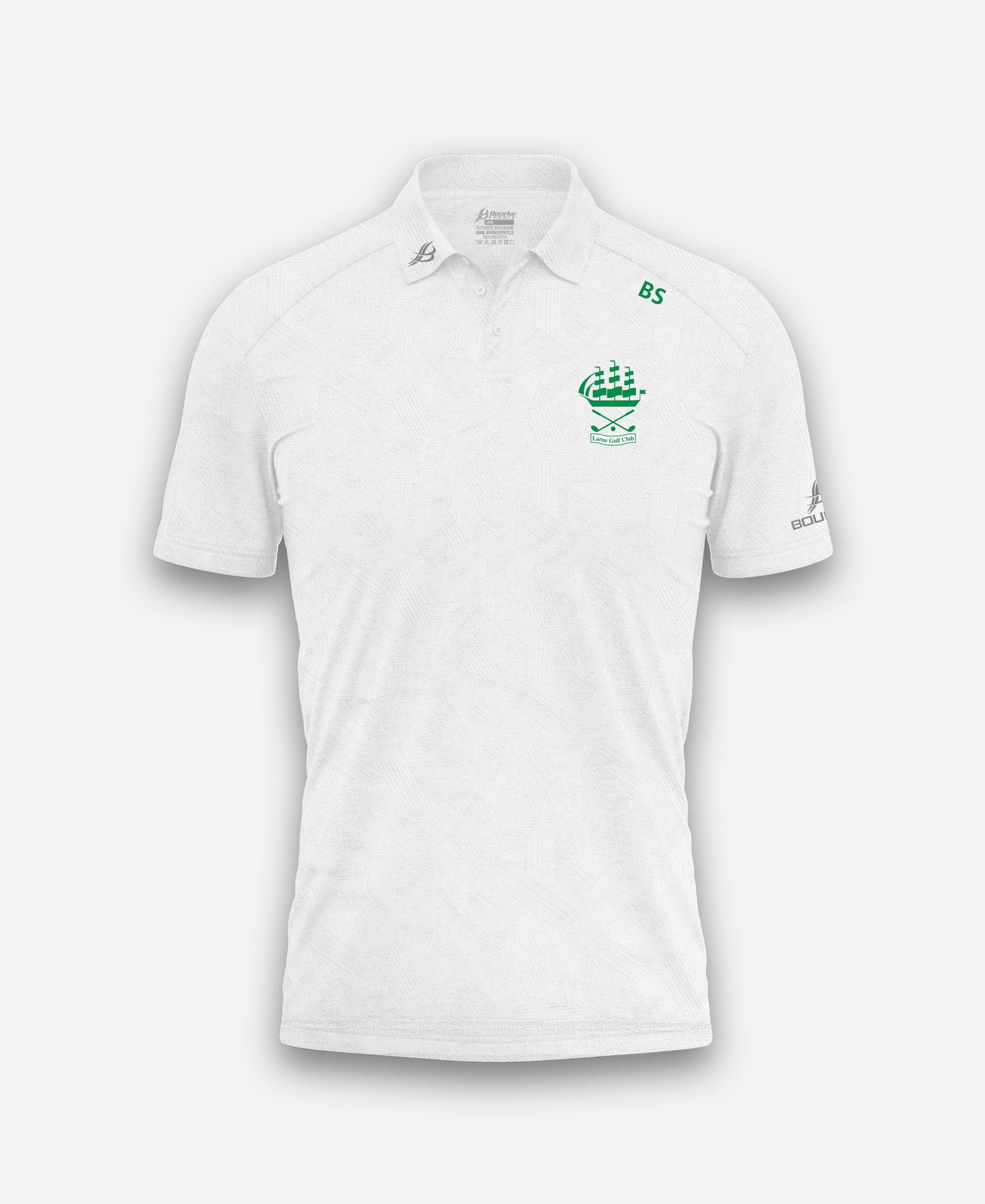 Larne Golf Club BARR Polo Shirt (White)