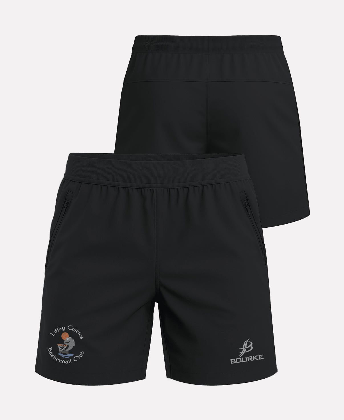 Liffey Celtics FORTIS Gym Shorts (Black)