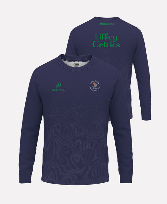 Liffey Celtics Warm Up Crew Neck (Navy)