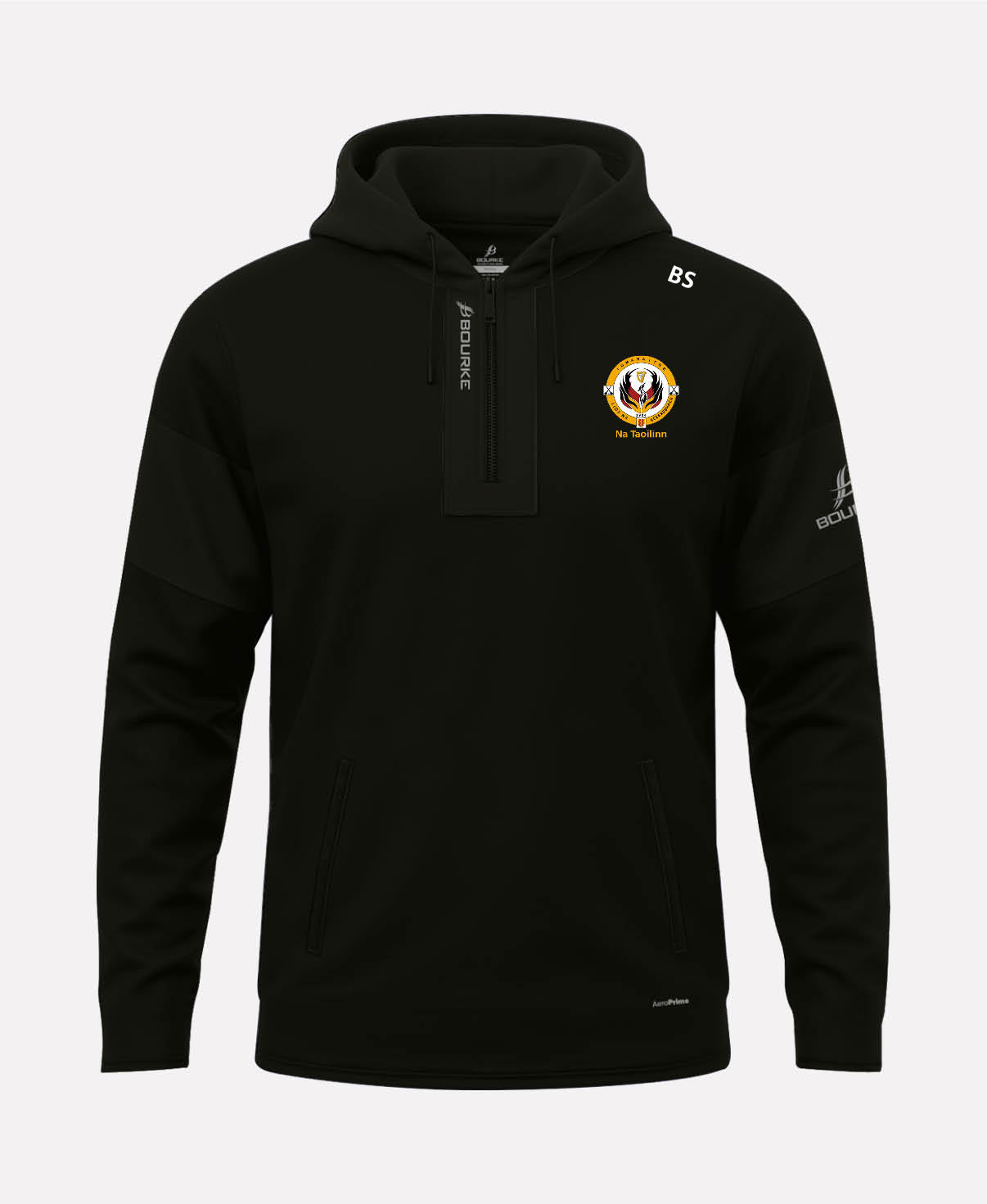 Lisburn Social Hurling TEASRA Half Zip Hoodie (Black)