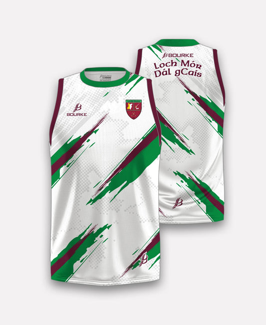 Loch Mór Dal gCais Training Singlet (White/Green)